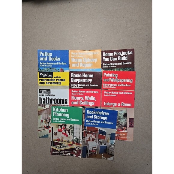 Better Homes and Gardens Home Improvement Guides: 11 Book Lot - Picture 1 of 5